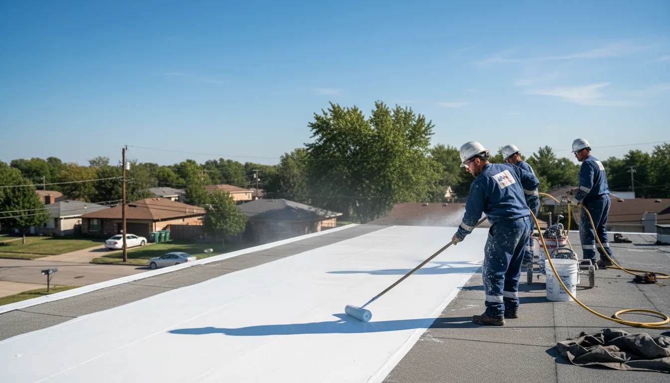 Commercial roof coating in Mills River, NC near me